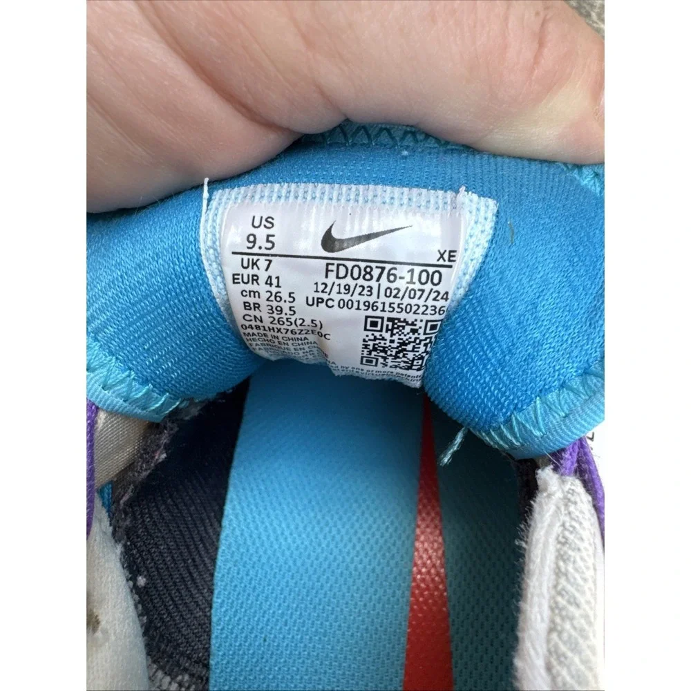 Nike React Pegasus Trail 4 Go Womens Size 9.5 Running Shoes Smoke Gray Pink - Picture 10 of 11